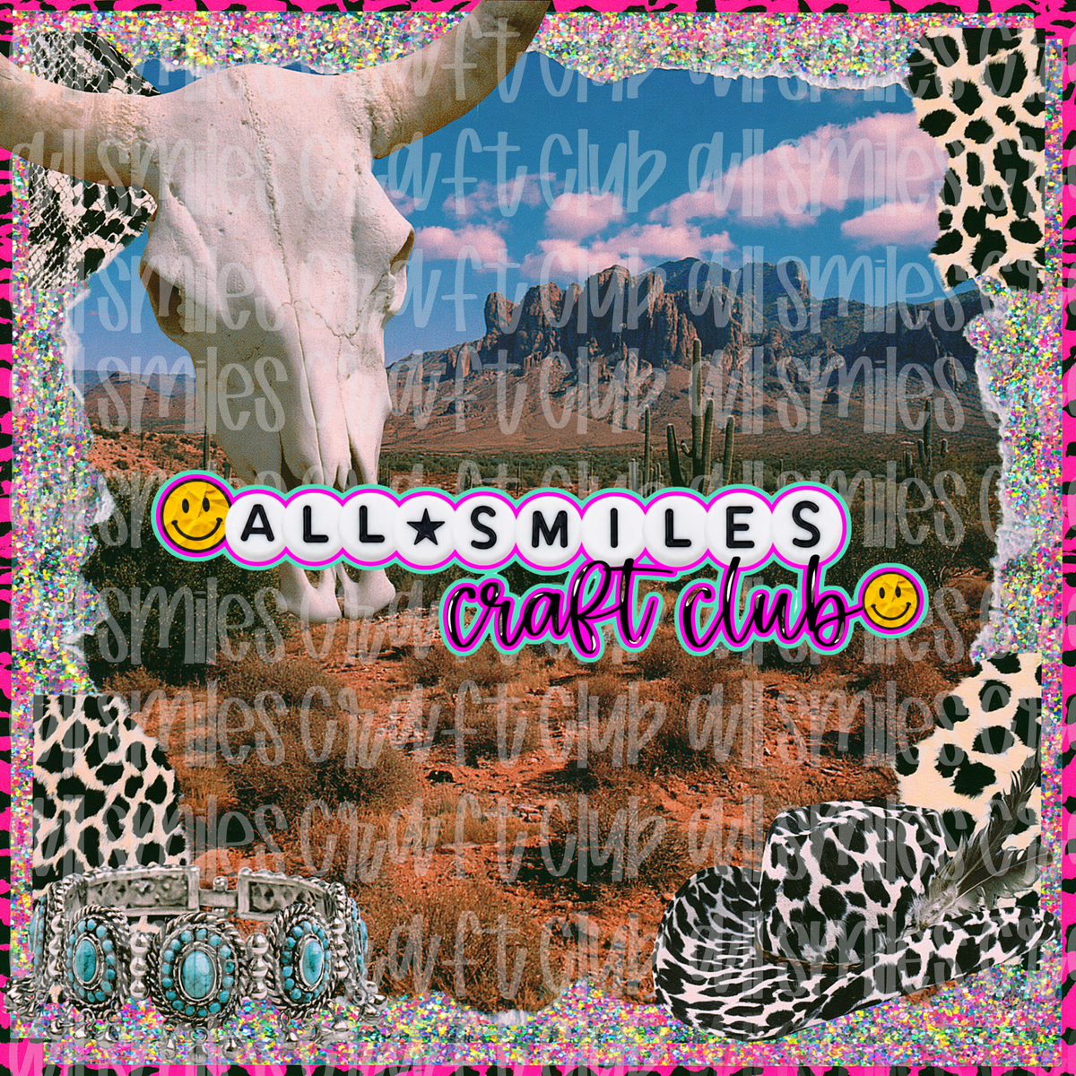 Western Girl Scrapbook Graphic Background