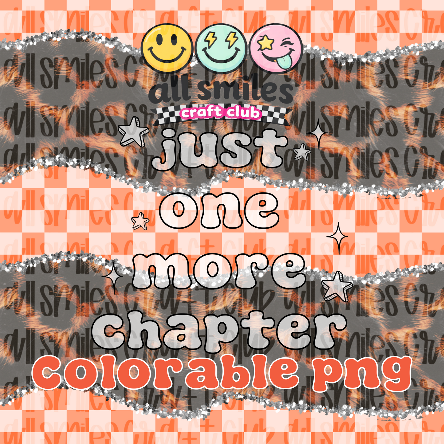 Just One More Chapter Colorable PNG
