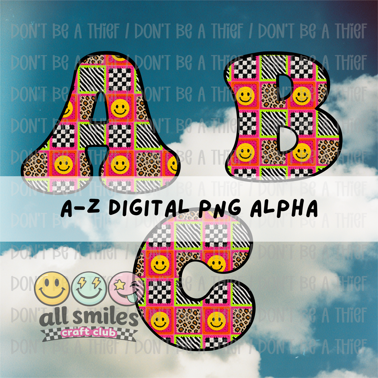Patchwork Smiley Alpha