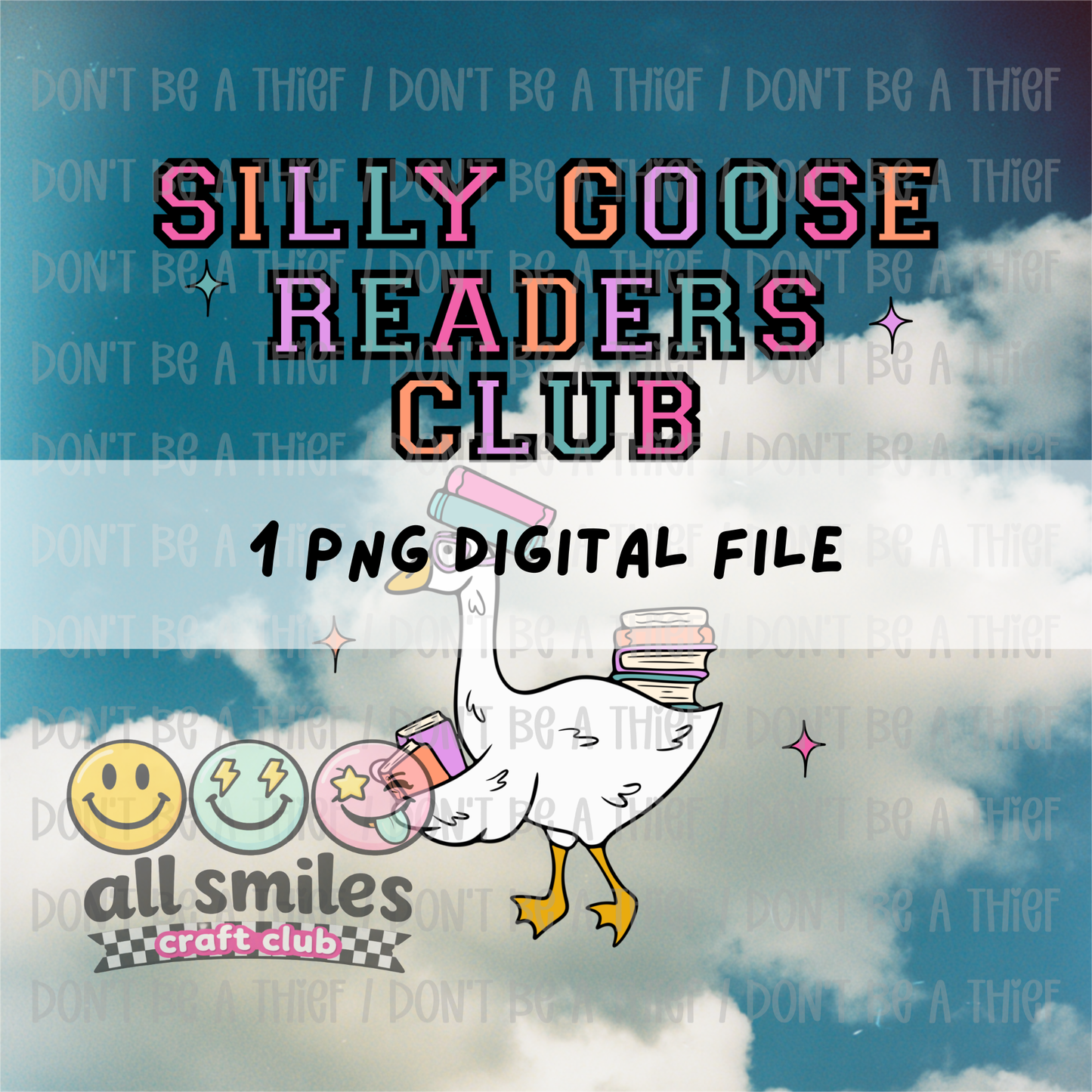 Silly Goose Readers Club PNG