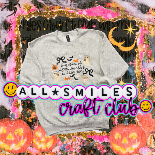 Halloween Treats Embroidered Sweatshirt