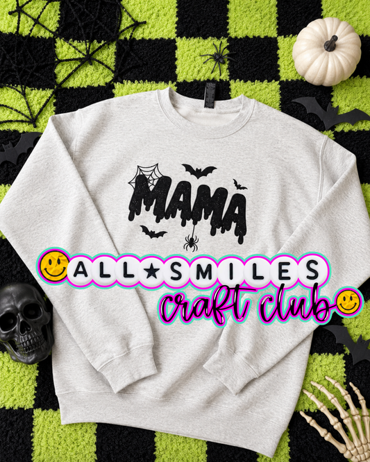 Mama Spooky Season Embroidered Sweatshirt