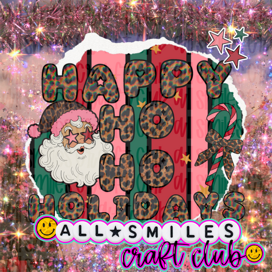 Happy Ho Ho Holidays PNG