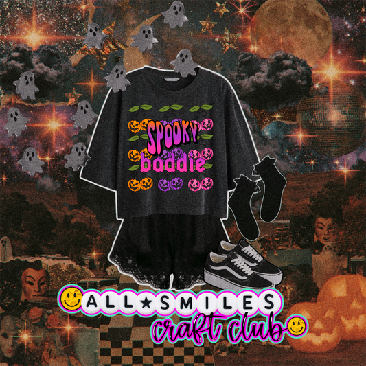 Spooky Baddie Cherry Pumpkin PNG