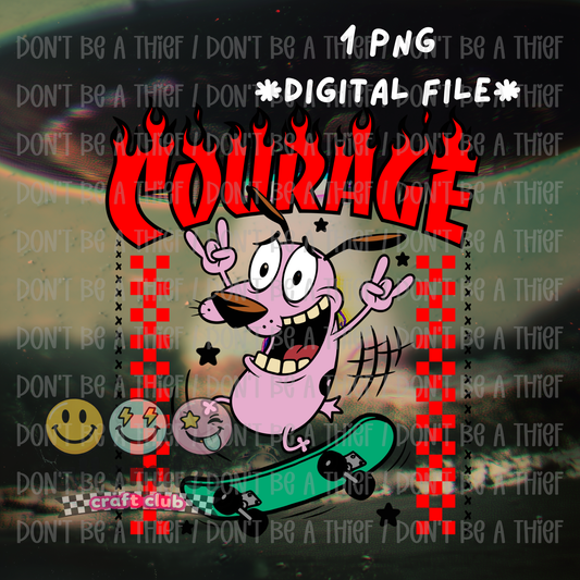 Courage Scaredy Dog PNG