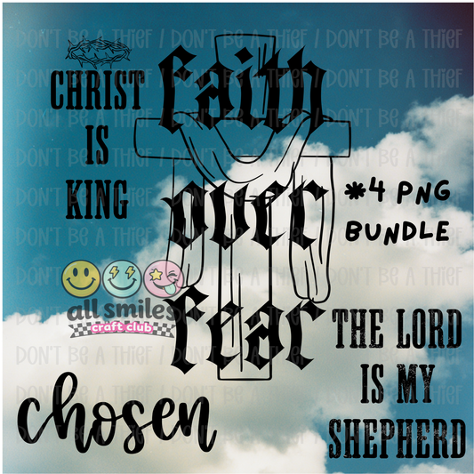 faith over fear PNG bundle