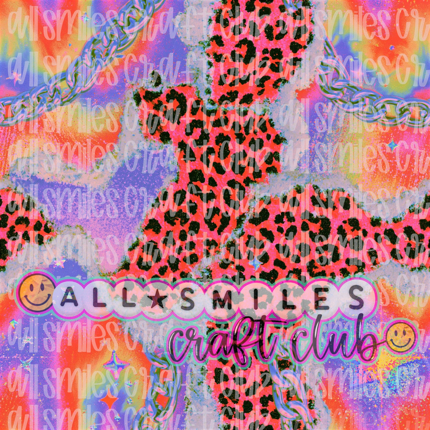 Checkered Cheetah Chain Graphic Bundle