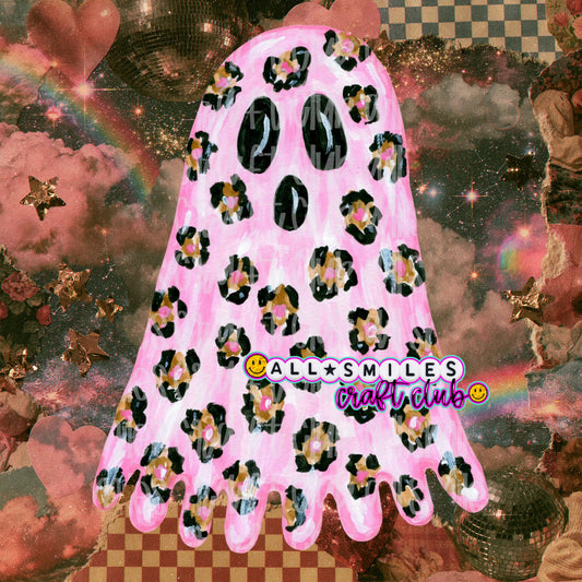 Spooky Leopard Ghost Clippy