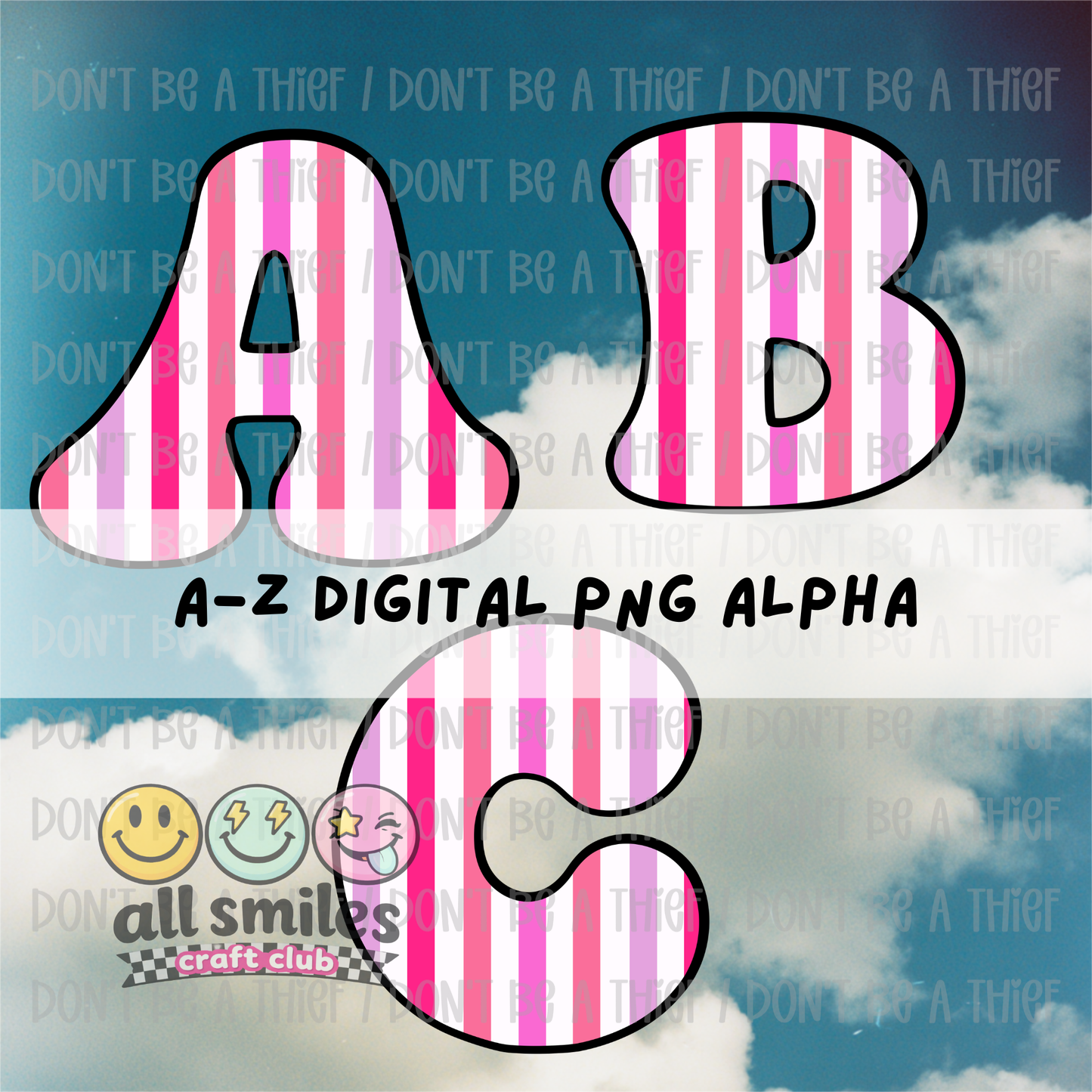 Pink Stripe Alpha